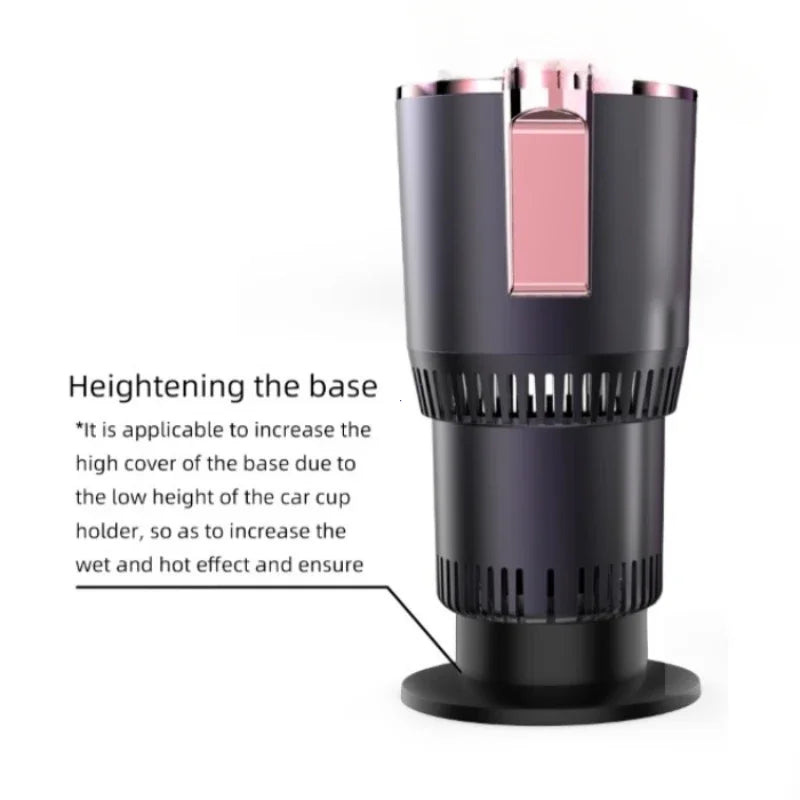 Smart Car 2-In-1 Hot And Cold Cup Drinks Holder Home Fast Refrigeration Cooling/Heating Mini Touch Screen Beverage Mug Drink Can